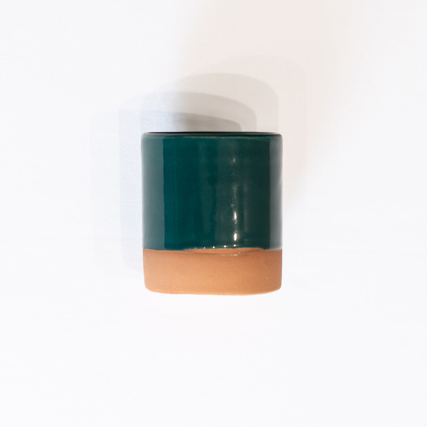 tasse à café en terre cuite vert forêt 6cm
