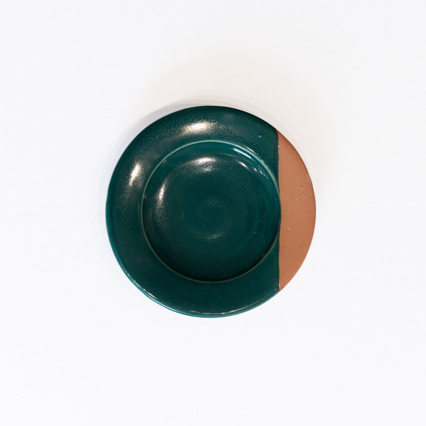 tasse à café en terre cuite vert forêt 6cm