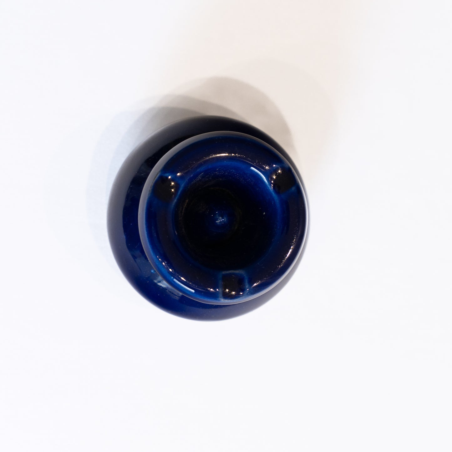 Cendrier bleu Majorelle artisanal marocain