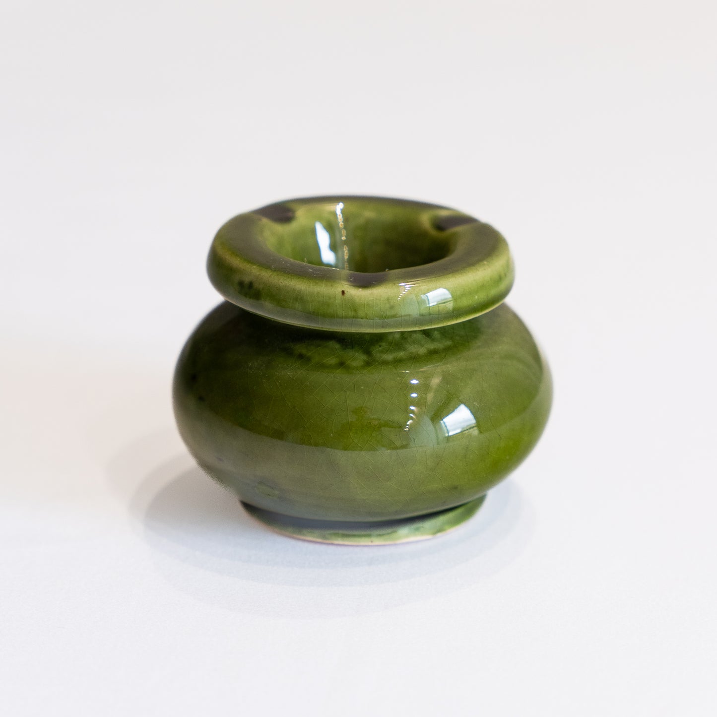 cendrier vert sapin artisanal marocain