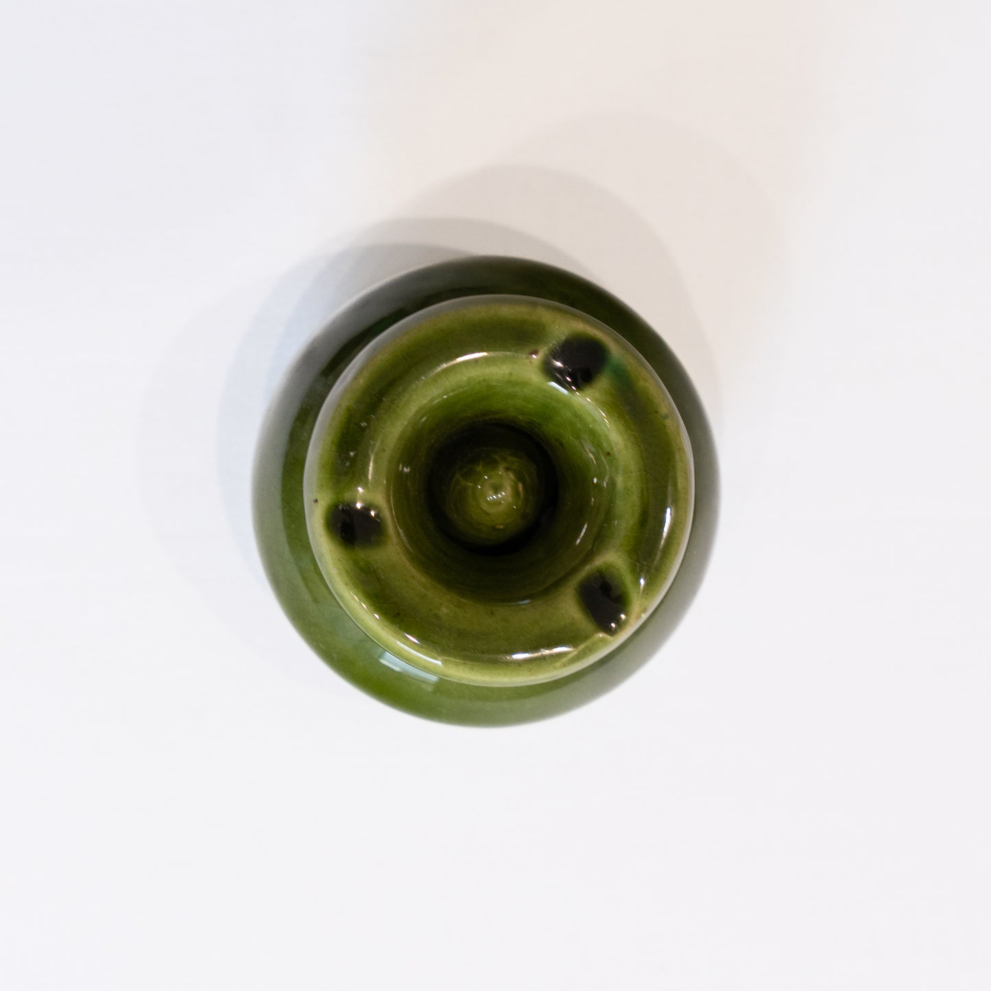 cendrier vert sapin artisanal marocain