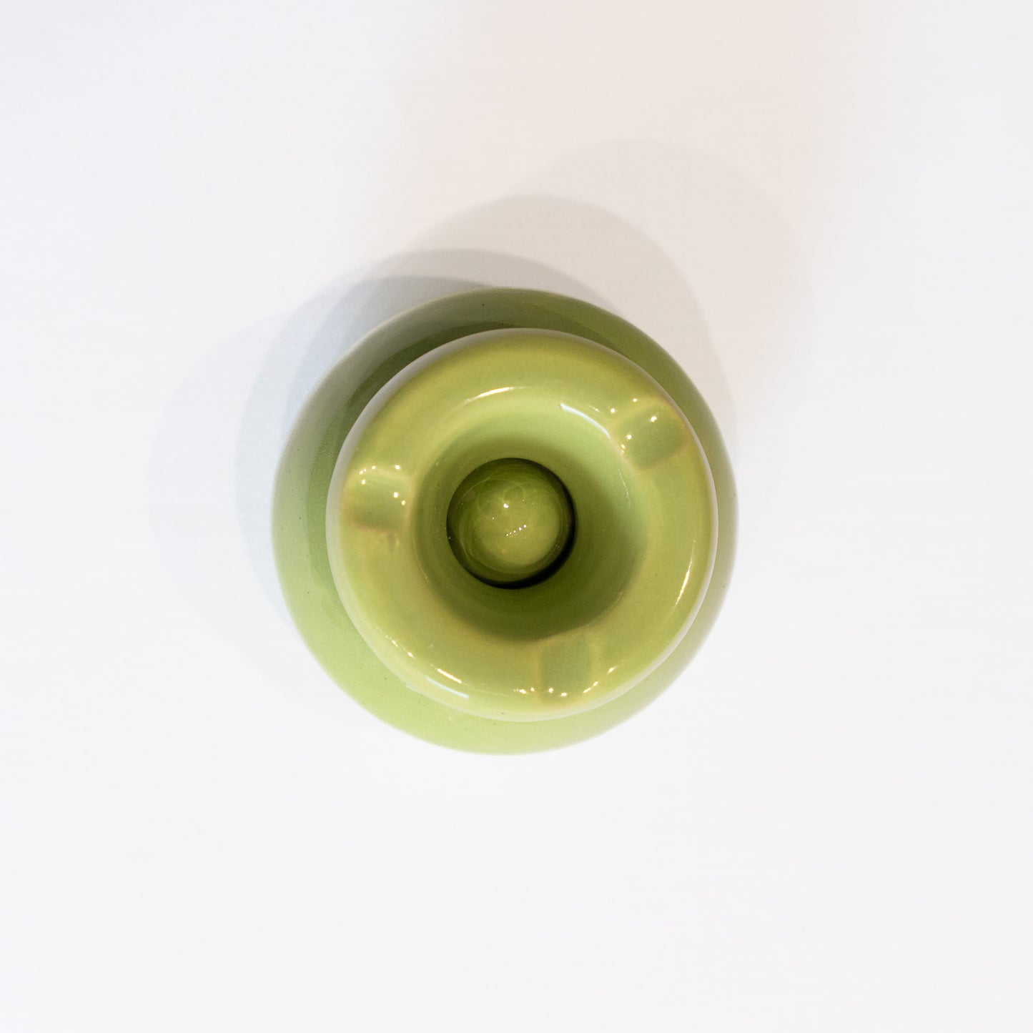 Cendrier vert anis artisanal marocain