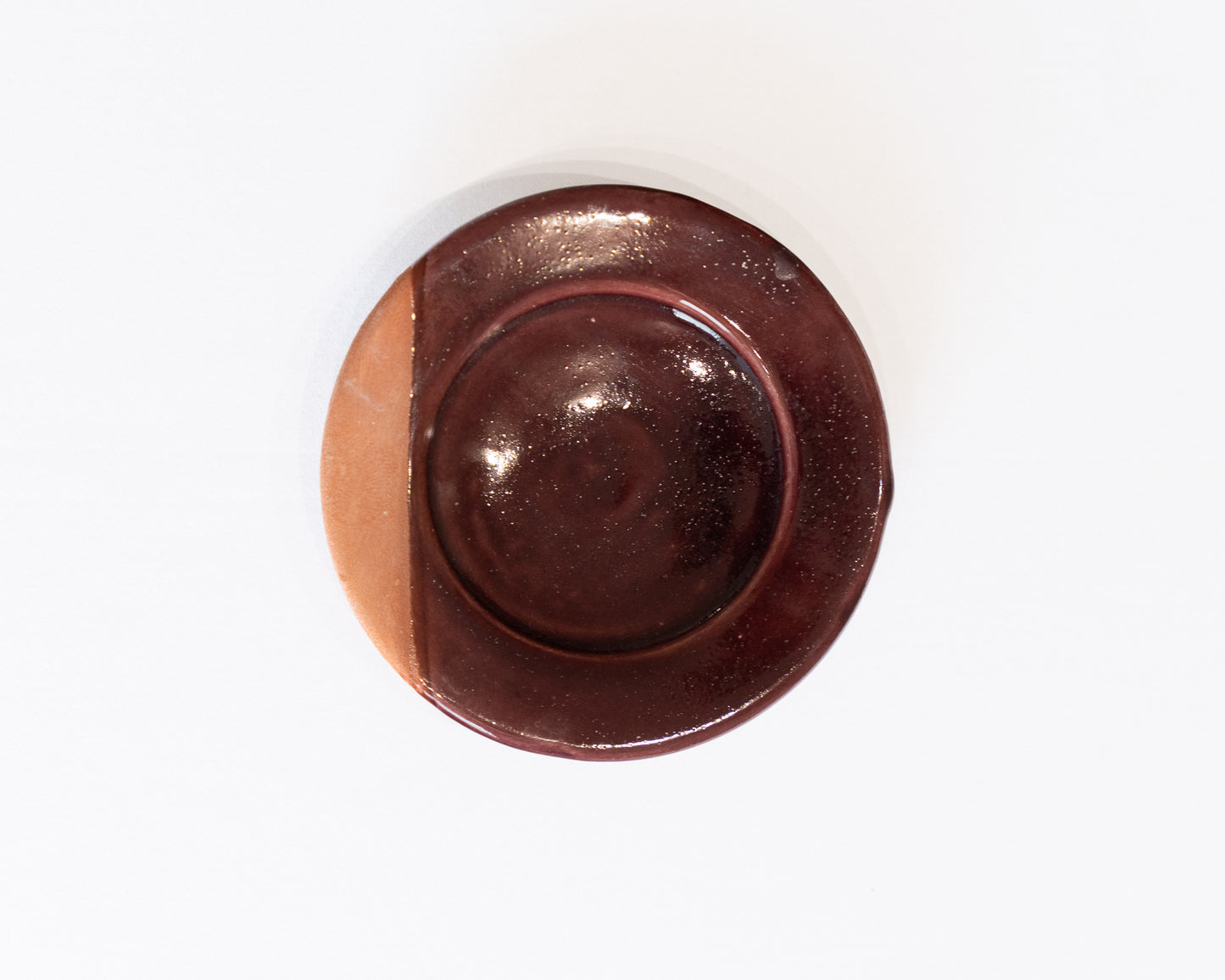 Tasse à café en terre cuite prune aubergine