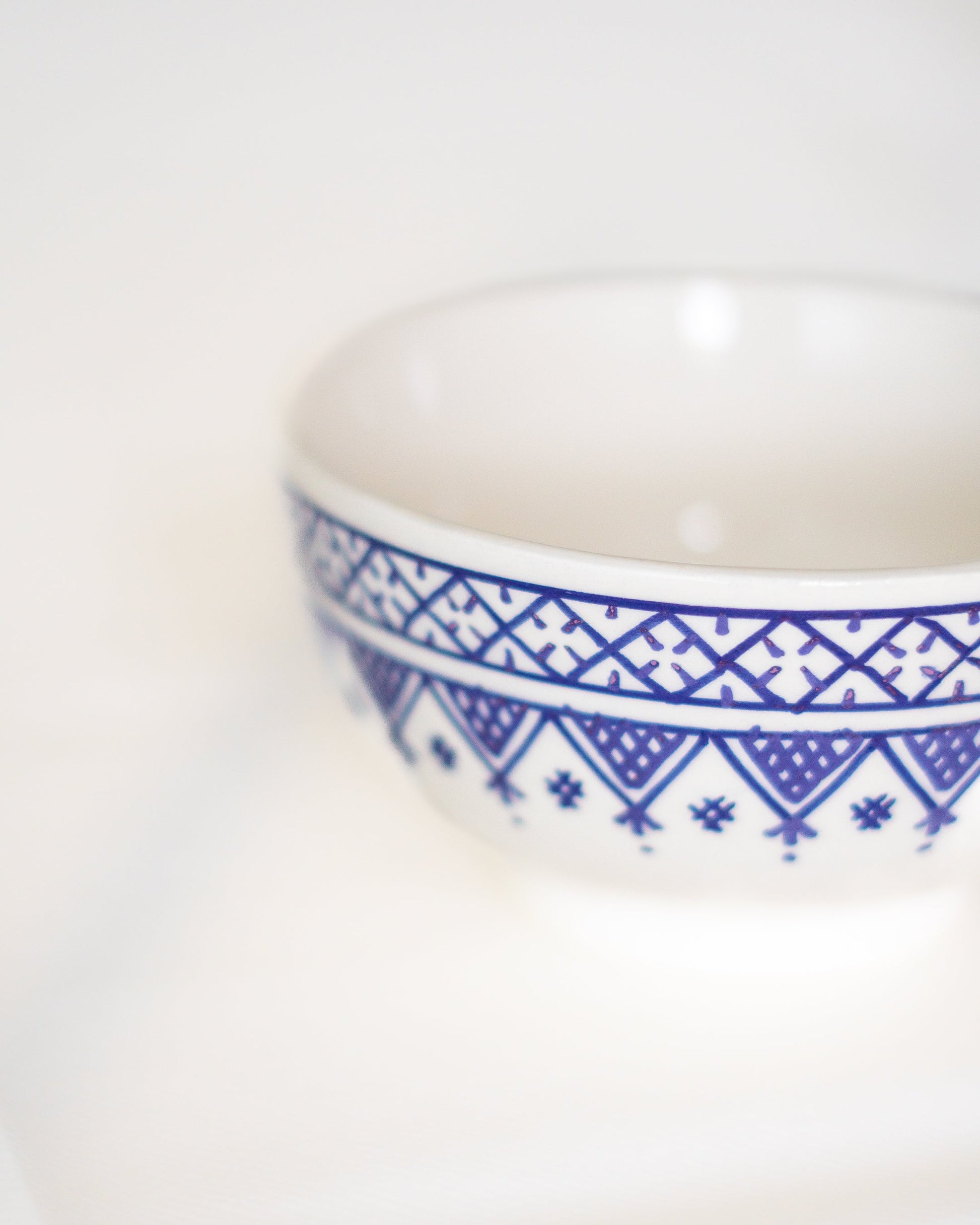 bol bleu et blanc motifs marocain