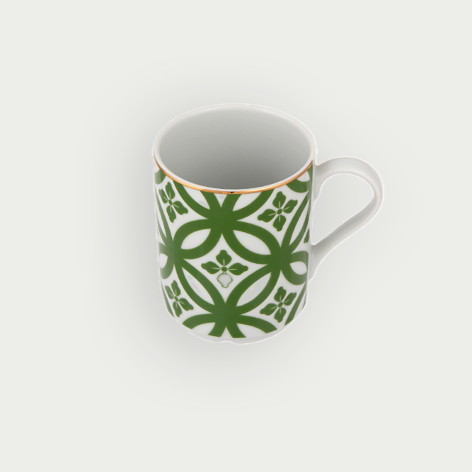 mug aux détails precis evoquant lethique et la splendeur du Maroc parfait pour ajouter une touche declat et dauthenticite à votre maison