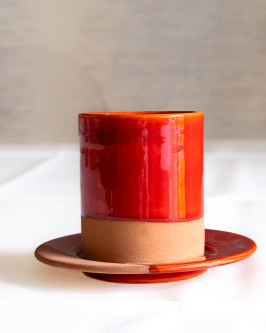 Tasse a cafe artisanale marocaine terre cuite
