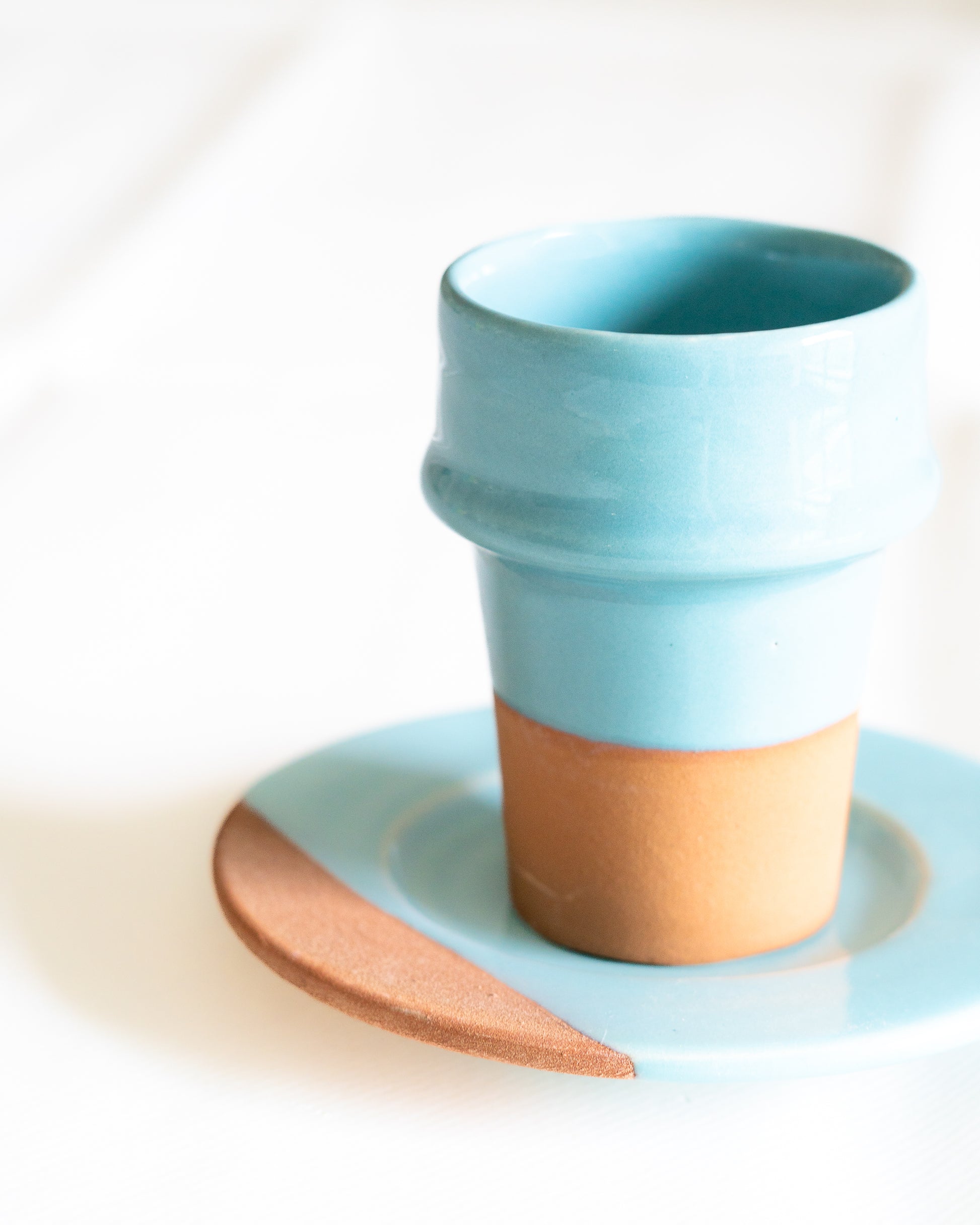 tasse a cafe beldi urquoise ceramique artisanale marocaine