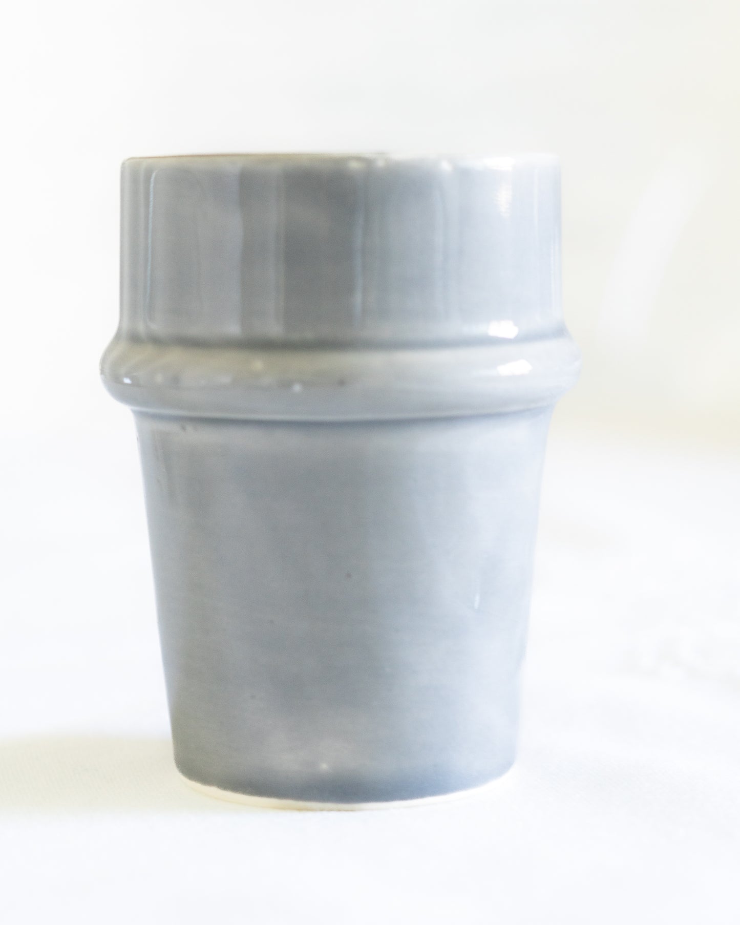 verre beldi artisanal marocain gris