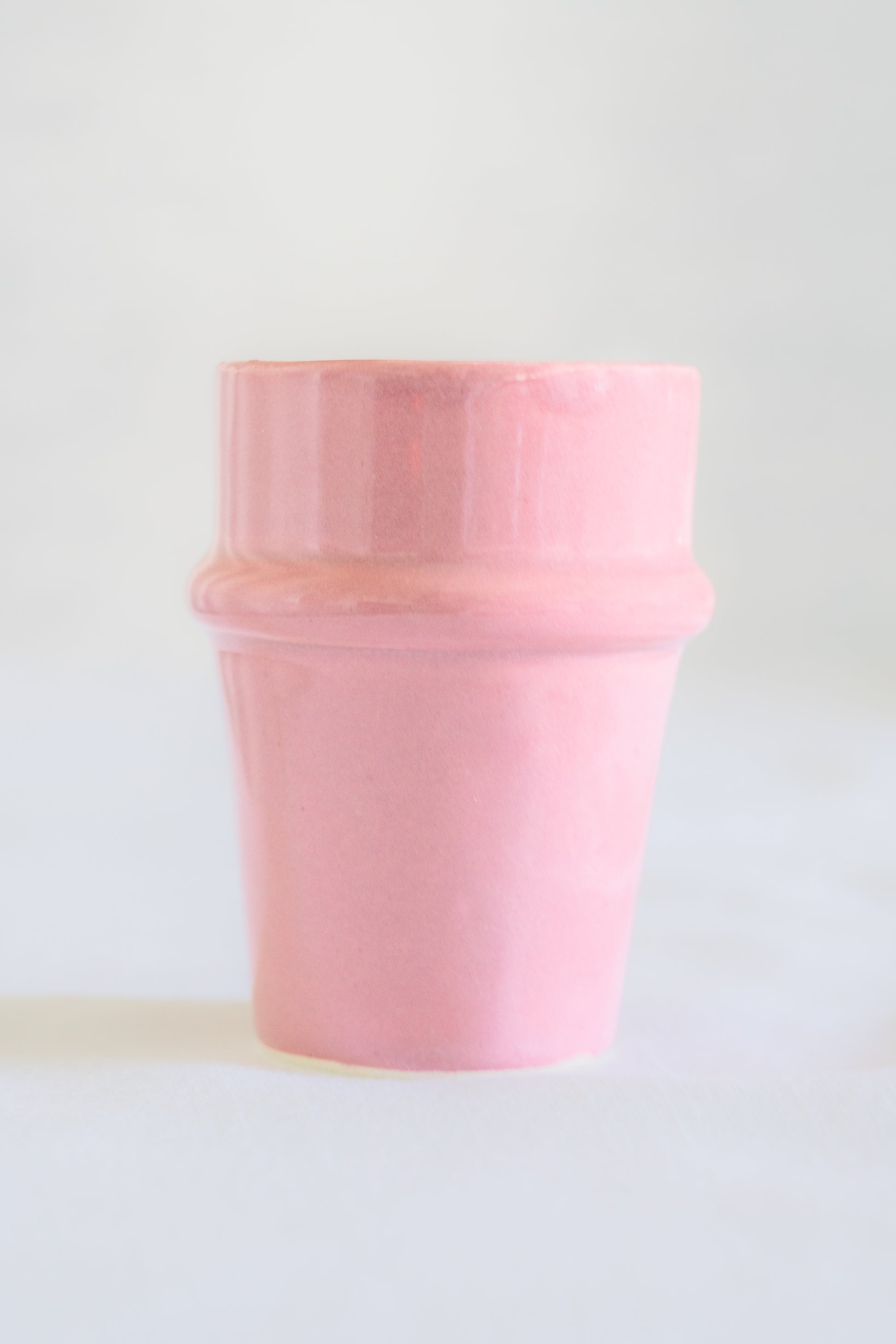 verre beldi artisanal marocain rose