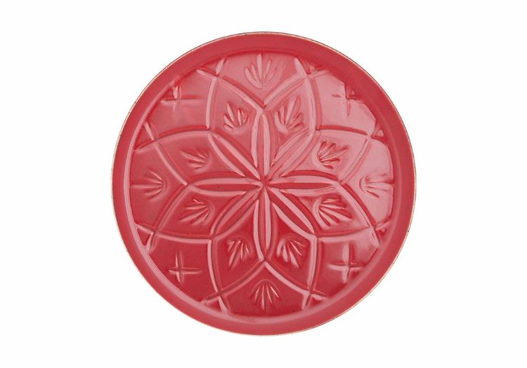 Assiette a dessert 21cm rouge motifs marocain