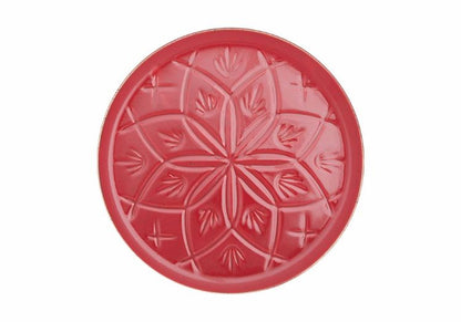 Assiette a dessert 21cm rouge motifs marocain