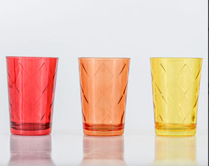 Verres à thé marocains colorés