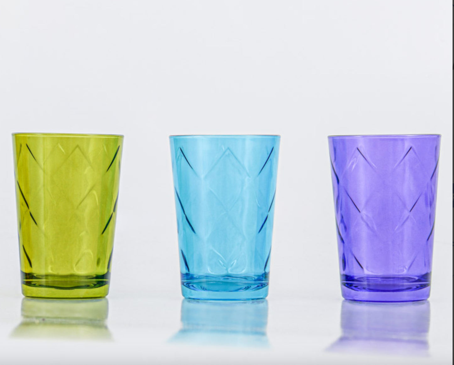 Verres à thé marocains colorés