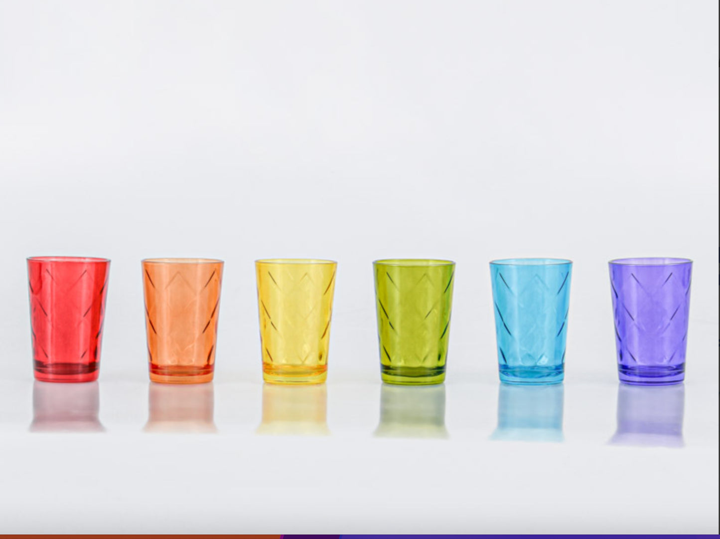 Verres à thé marocains colorés