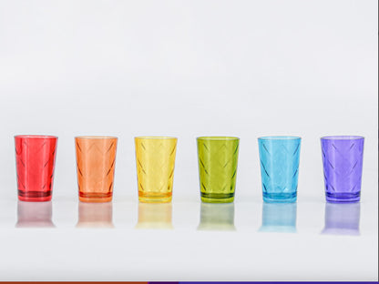 Verres à thé marocains colorés