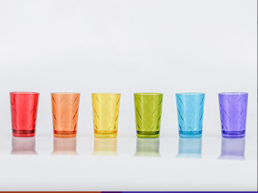 Verres à thé marocains colorés