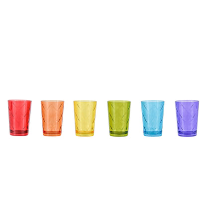 Verres à thé marocains six couleurs