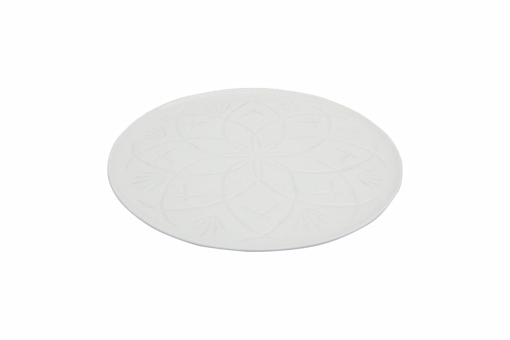 assiette blanche 21cm marocaine elegante