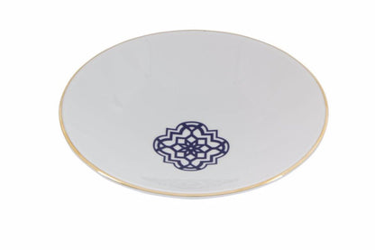 assiette creuse bleu majorelle 20cm motifs marocain