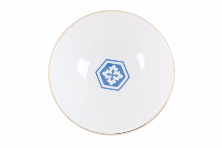 assiette creuse bleu azur 20 cm motifs marocain