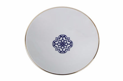 assiette creuse bleue majorelle 20 cm motifs marocain