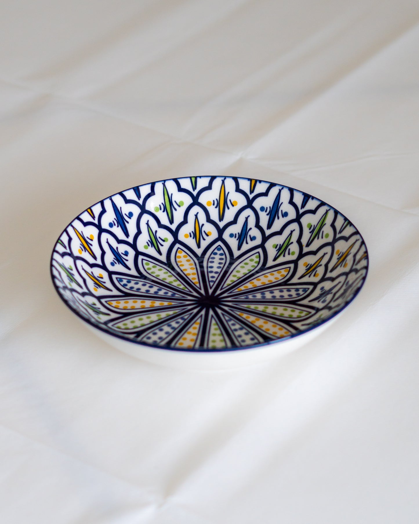 assiette creuse 20 cm motifs marocain