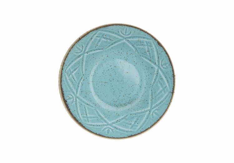 coupelle turquoise a reliefs inspire du Maroc evoquant une atmosphère d'authenticité et un éclat unique pour la décoration des maison