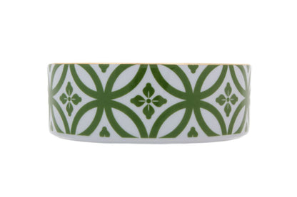 Bol en porcelaine a motifs inspires du Maroc evoquant une atmosphere mystique dauthenticite avec un eclat dor veritable