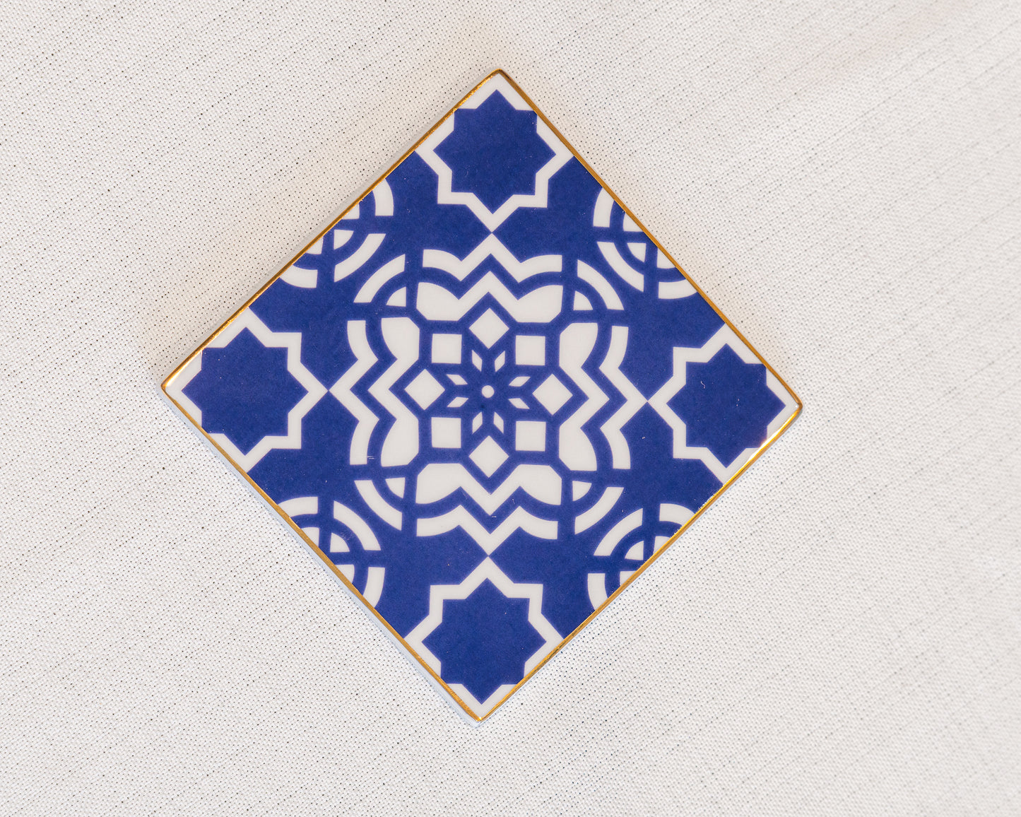 dessous de verre bleu majorelle motifs marocain