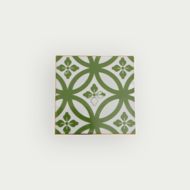 dessous de verre vert marocain motifs marocain