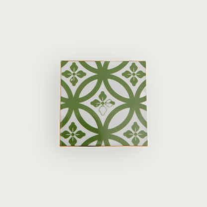 dessous de verre vert marocain motifs marocain