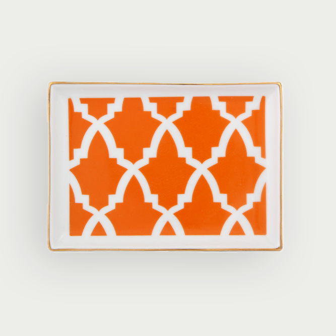 plateau orange marocain motifs marocain