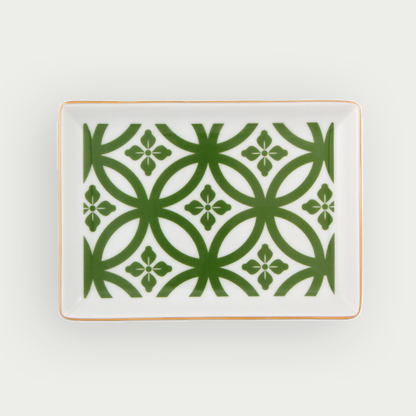 plateau vert motifs marocain