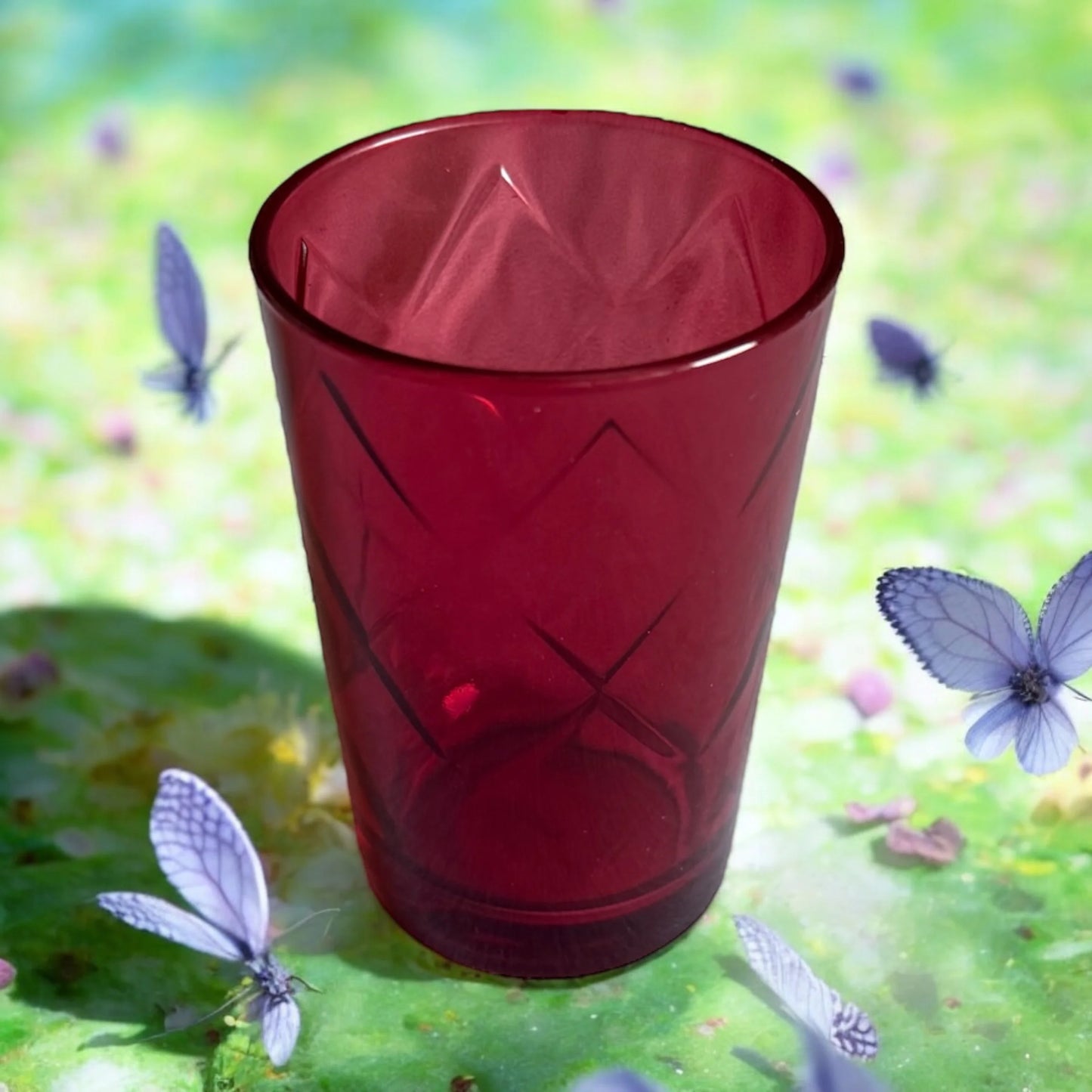 Verres à thé marocains colorés