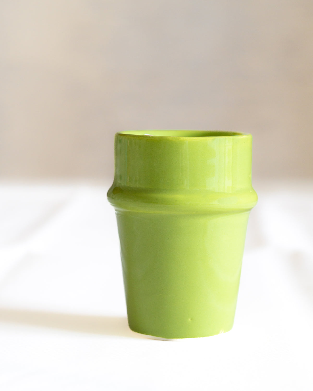 verre beldi artisanal marocain vert anis